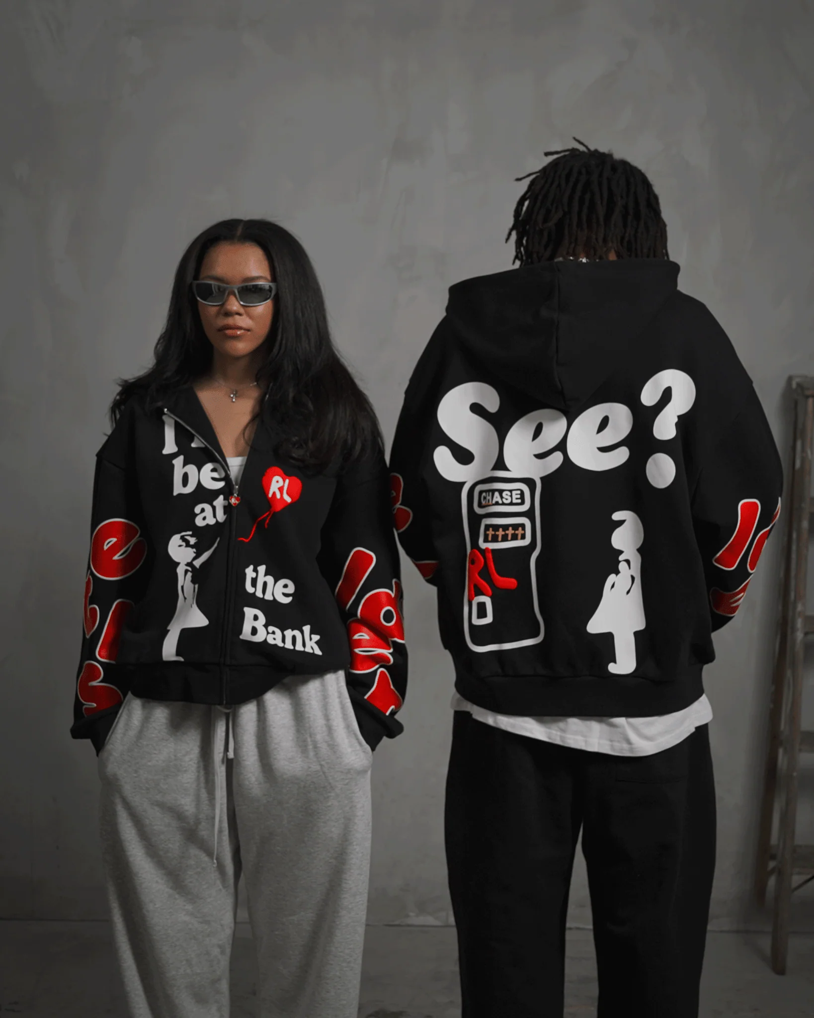 I'll Be At The Bank Scattered Zip Up - Image 13